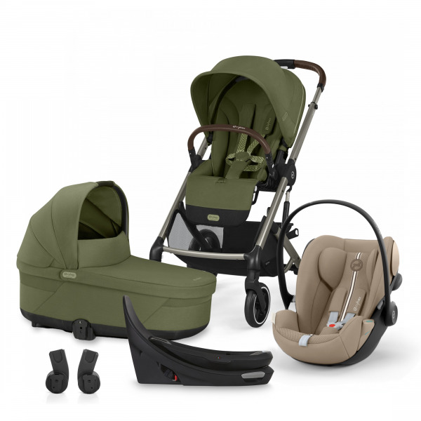 CYBEX Gold Balios S LUX 4in1 - Moss Green/Almond Beige